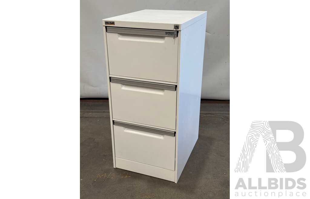 Elite Built 3 Drawer Filing Cabinet