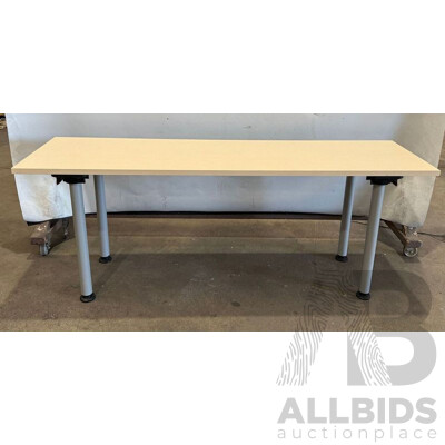 Timber Laminate Office Tables - Lot of 2