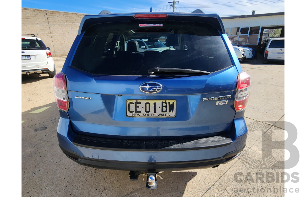 6/2015 Subaru Forester 2.0d-S MY15 4d Wagon Blue 2.0L