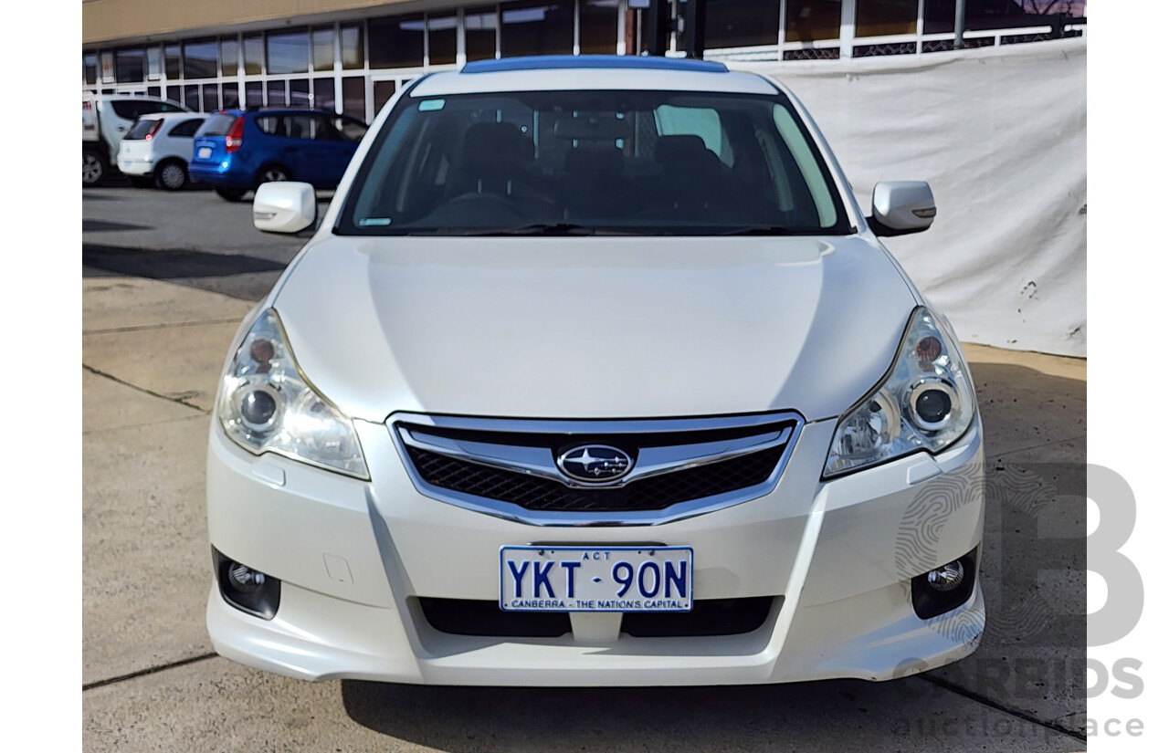9/2009 Subaru Liberty 3.6R Premium (sat) MY10 4d Sedan White 3.6L