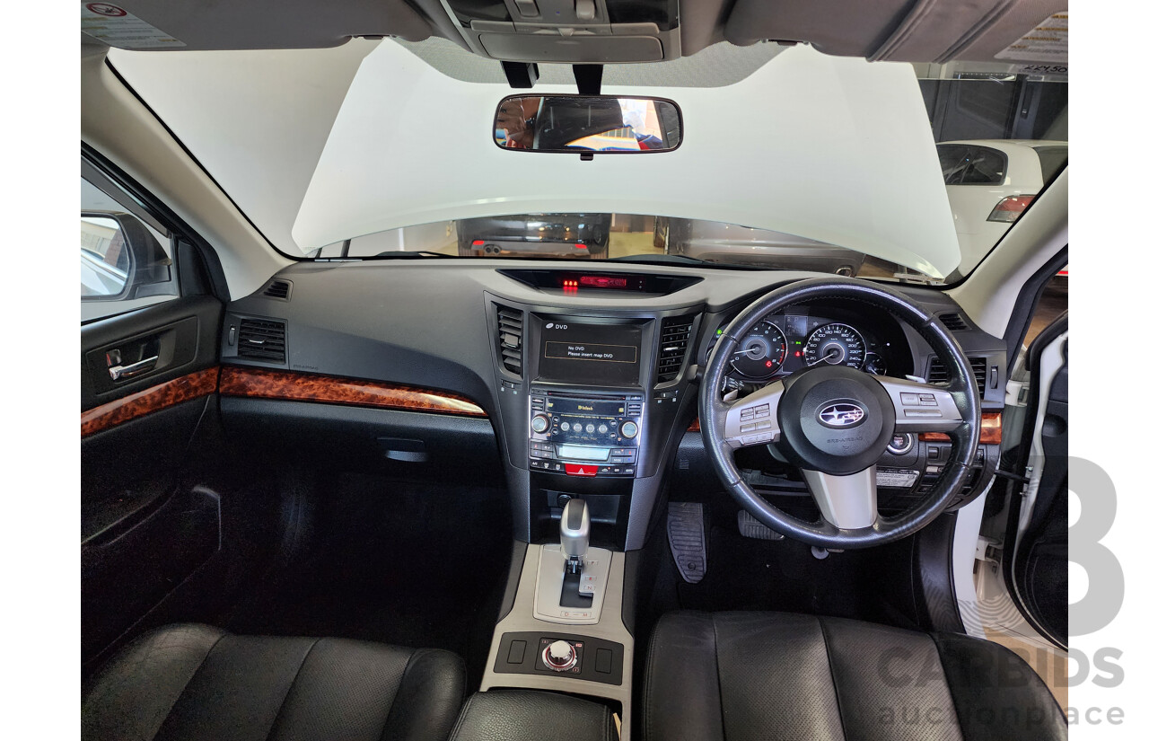 9/2009 Subaru Liberty 3.6R Premium (sat) MY10 4d Sedan White 3.6L
