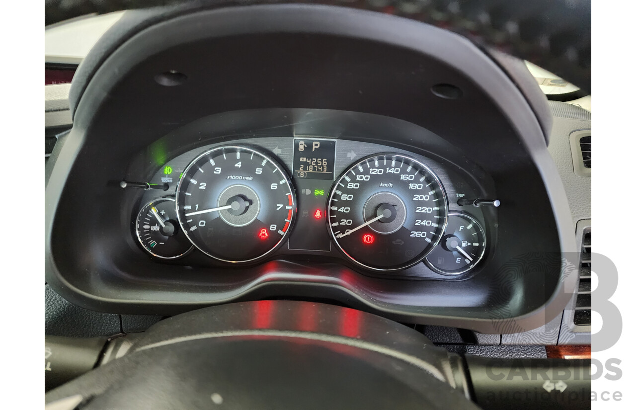 9/2009 Subaru Liberty 3.6R Premium (sat) MY10 4d Sedan White 3.6L