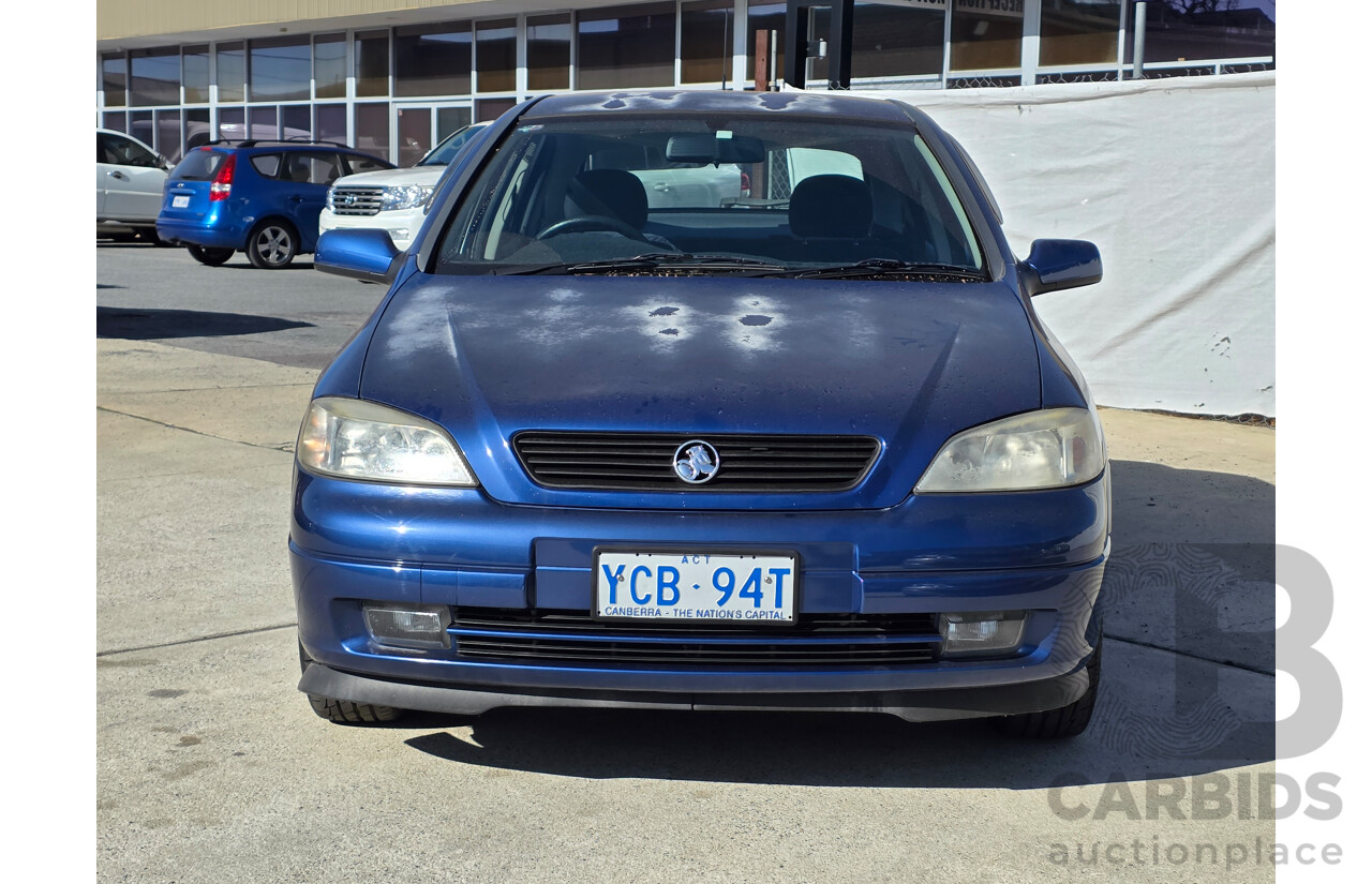 5/2002 Holden Astra Equipe TS 5d Hatchback Blue 1.8L