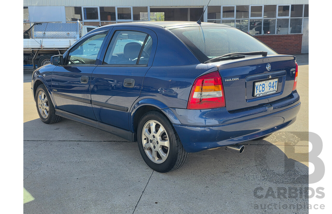 5/2002 Holden Astra Equipe TS 5d Hatchback Blue 1.8L