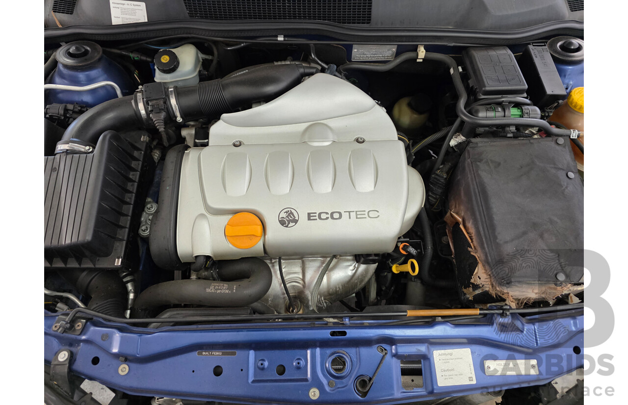 5/2002 Holden Astra Equipe TS 5d Hatchback Blue 1.8L