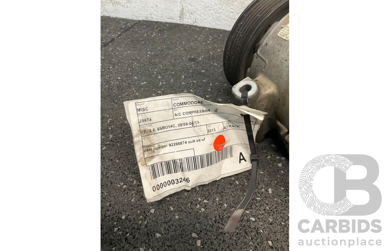 Commodore A/C Compressor (part No 92266874 Suit Ve-vf) - Lot of 2