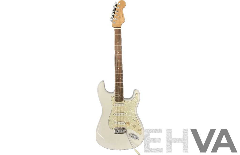 SQUIER by Fender Strat Electric Guitar in White Pearl