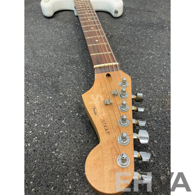 SQUIER by Fender Strat Electric Guitar in White Pearl