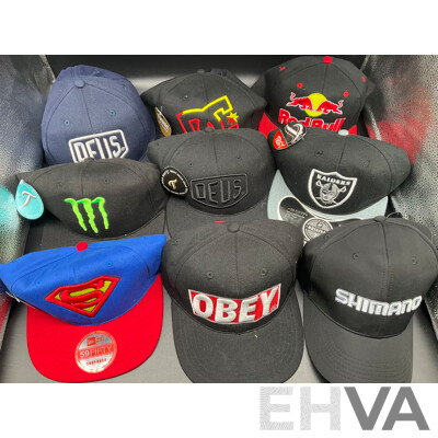 Collection of Caps (x14), Snow Gloves and AERIAL Sunglases - Lot of 16