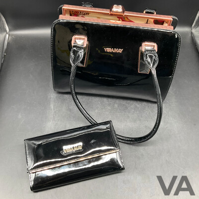 AMEISE Black Shoulder Bag & VERAMAY Handbag - Lot of 2