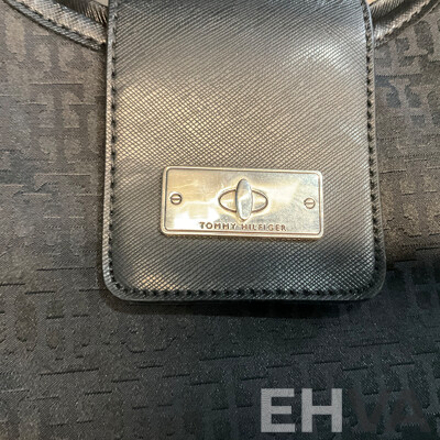 TOMMY HILGER Monogram & Black Shoulder Bag - Lot of 2
