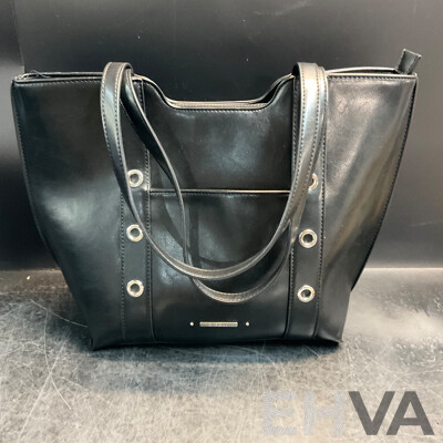STATUS ANXIETY Leather Crossbody Bag & BASQUE Black Shoulder Bag & CEllINI Crossbody Bag - Lot of 4