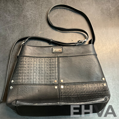 STATUS ANXIETY Leather Crossbody Bag & BASQUE Black Shoulder Bag & CEllINI Crossbody Bag - Lot of 4