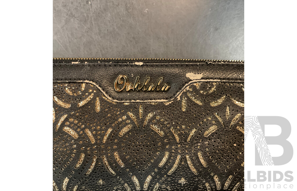 2x Snakeskin Purse & Dior Makeup Bag & Assorted Wallets - Lot of 6