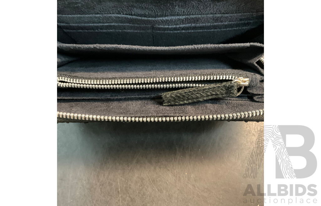 2x Snakeskin Purse & Dior Makeup Bag & Assorted Wallets - Lot of 6