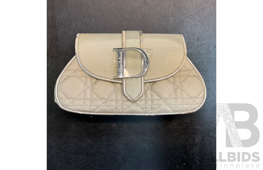 2x Snakeskin Purse & Dior Makeup Bag & Assorted Wallets - Lot of 6