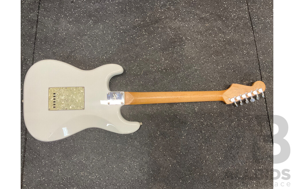 SQUIER by Fender Strat Electric Guitar in White Pearl
