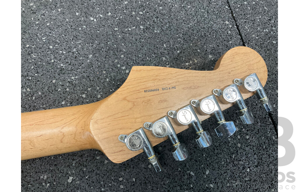 SQUIER by Fender Strat Electric Guitar in White Pearl