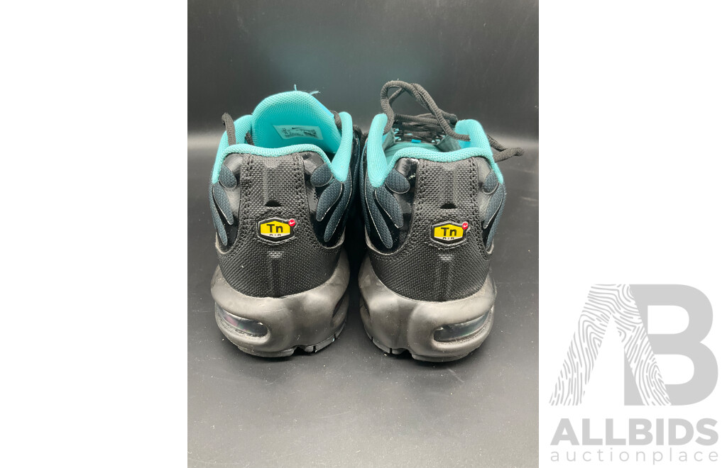 Air Max Plus Light Retro Aqua Fade Sneakers, Air Max Plus White Mens Sneakers - Both Branded NIKE - Lot of 2
