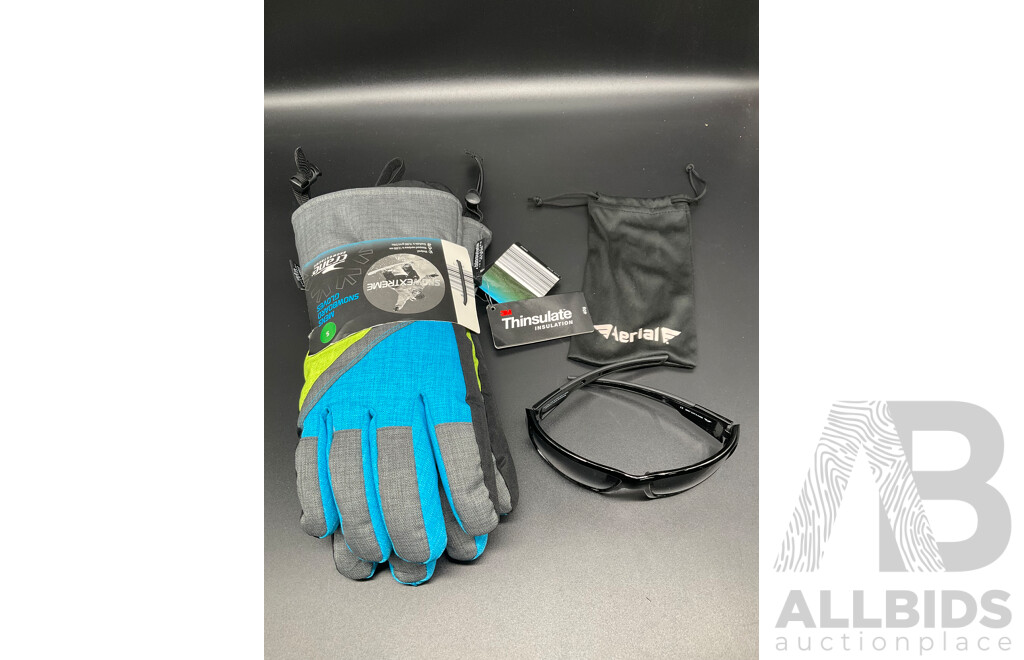 Collection of Caps (x14), Snow Gloves and AERIAL Sunglases - Lot of 16