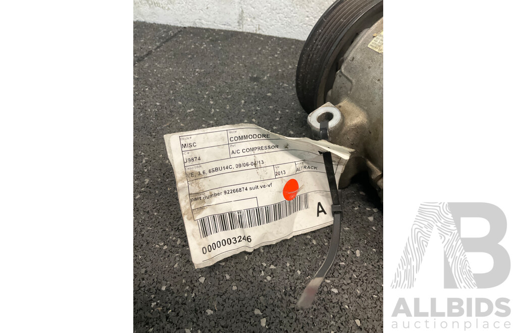 Commodore A/C Compressor (part No 92266874 Suit Ve-vf) - Lot of 2