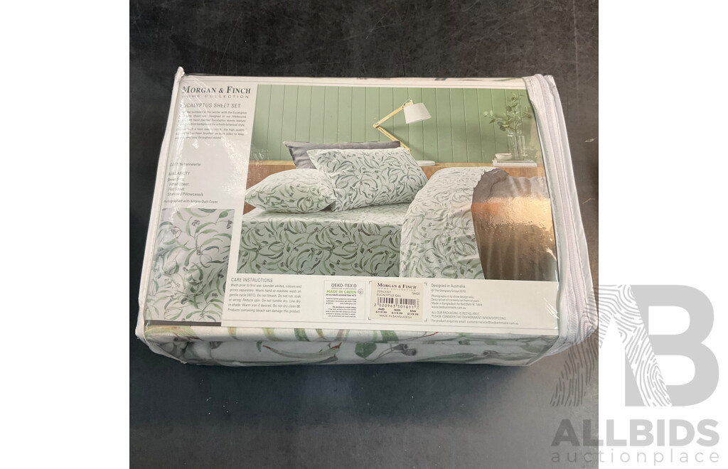 Assorted Queen Size Bed Sheet Sets & Amaging Mum Satin Sleep Set - Lot of 6