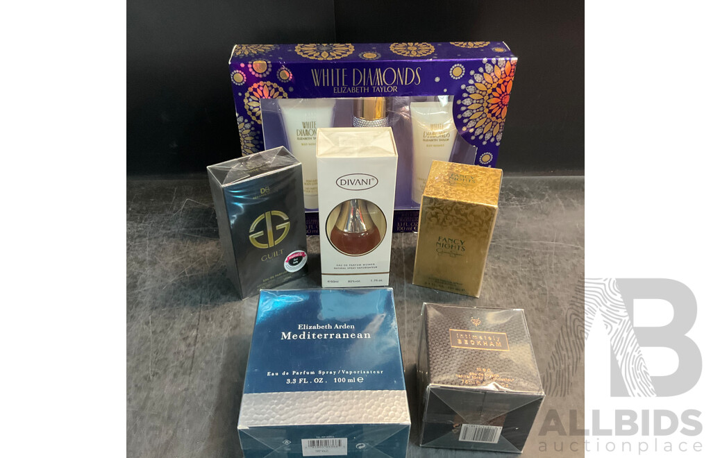 Elizabeth Taylor Gift Set & Assorted  Eau De Parfum Spray - Lot of 6