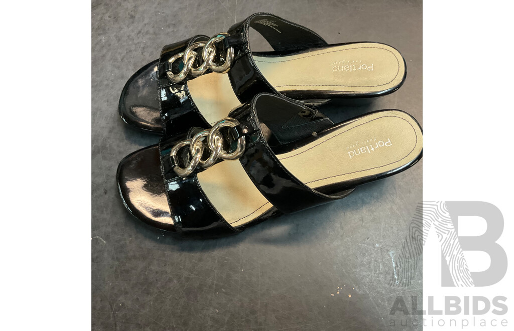 Assorted Women's Open Toe Shoes Included Supersoft, Portland and More - Size 38/39/8 - Lot of 5