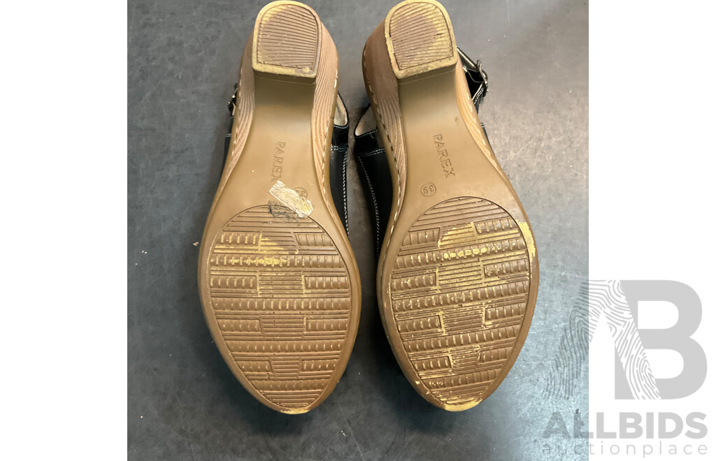 Assorted Women's Open Toe Shoes Included Supersoft, Portland and More - Size 38/39/8 - Lot of 5
