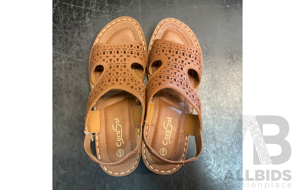 Assorted Women's Open Toe Shoes & Loafer - Size 39/8/40 - Lot of 4
