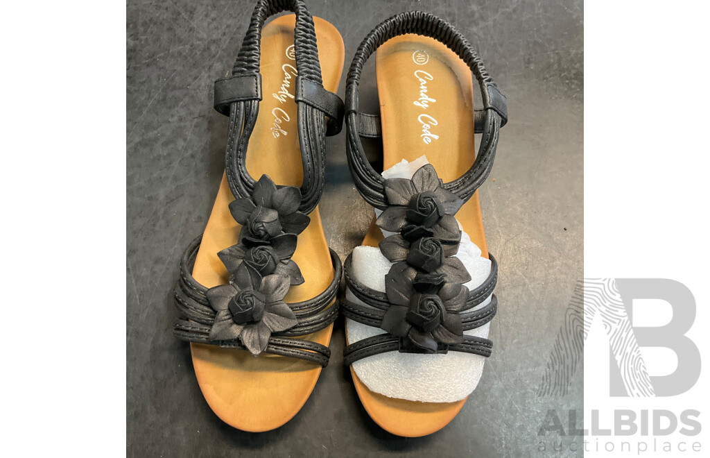 Assorted Women's Open Toe Shoes & Loafer - Size 39/8/40 - Lot of 4
