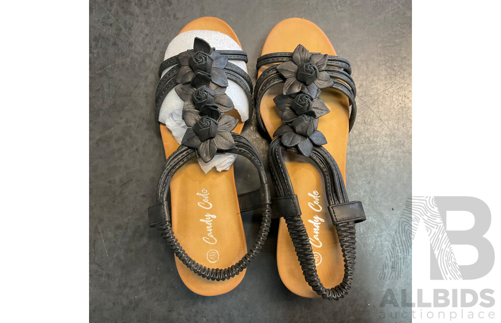 Assorted Women's Open Toe Shoes & Loafer - Size 39/8/40 - Lot of 4