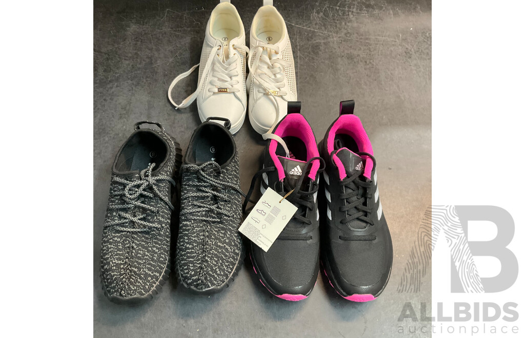 Adidas, Sunsport, Vybe Shoes - Size 9, 9.5 - Lot of 3