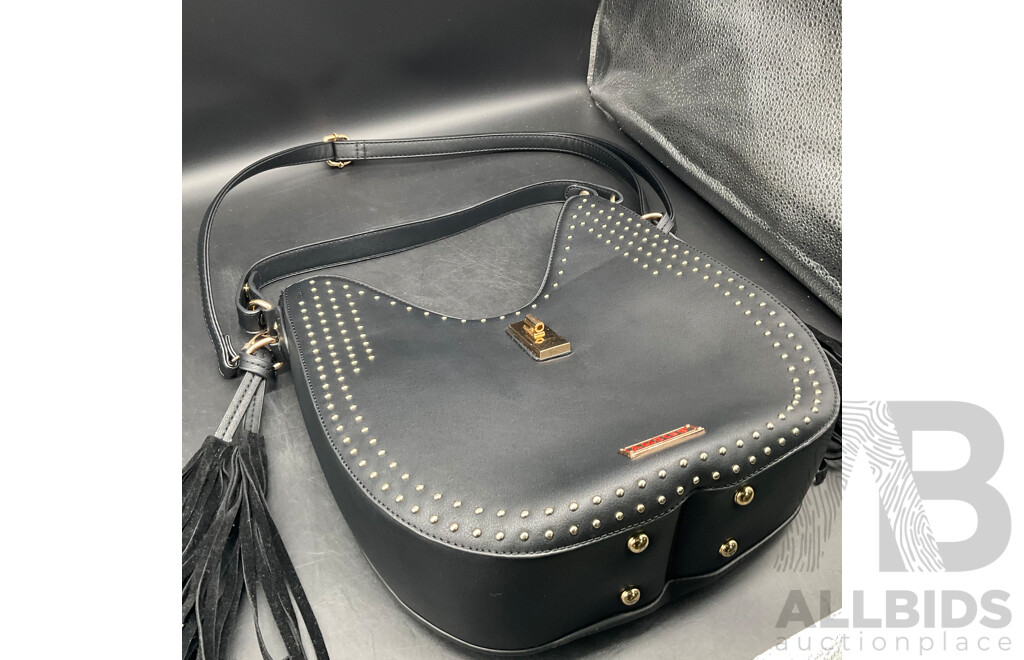 AMEISE Black Shoulder Bag & VERAMAY Handbag - Lot of 2