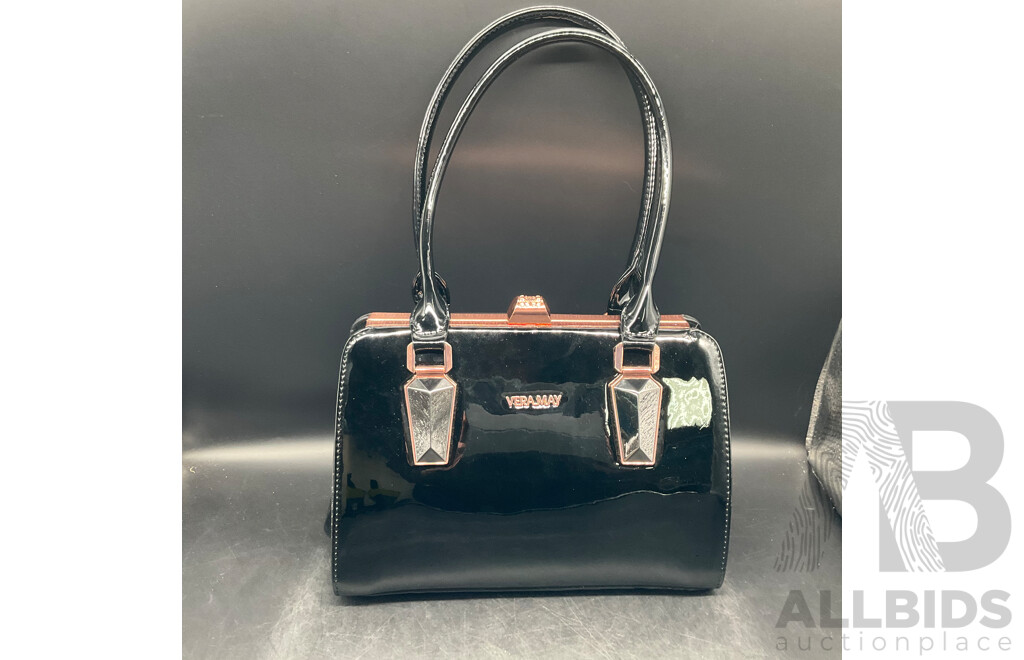 AMEISE Black Shoulder Bag & VERAMAY Handbag - Lot of 2