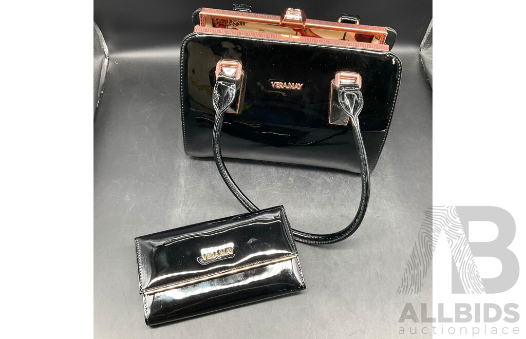 AMEISE Black Shoulder Bag & VERAMAY Handbag - Lot of 2