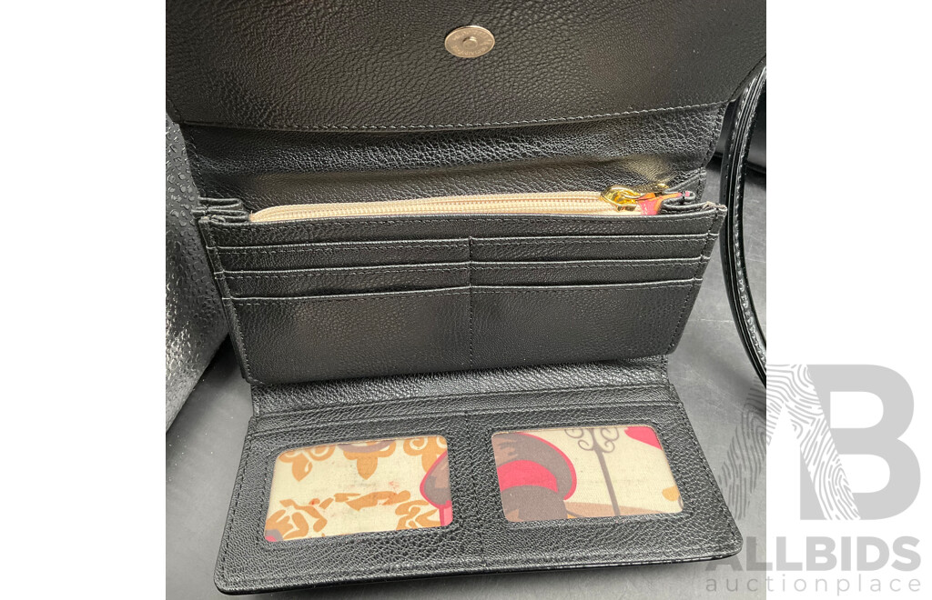 AMEISE Black Shoulder Bag & VERAMAY Handbag - Lot of 2