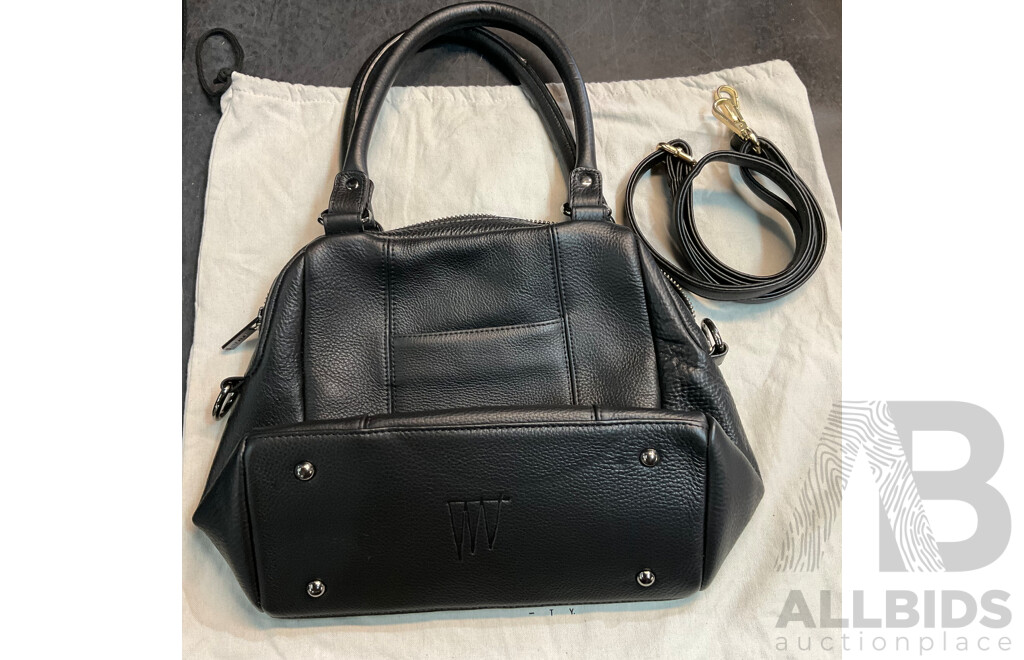 STATUS ANXIETY Leather Crossbody Bag & BASQUE Black Shoulder Bag & CEllINI Crossbody Bag - Lot of 4