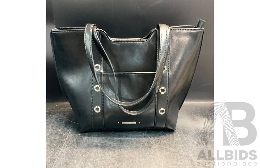 STATUS ANXIETY Leather Crossbody Bag & BASQUE Black Shoulder Bag & CEllINI Crossbody Bag - Lot of 4