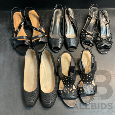 Assorted Women's Open Toe Shoes & Loafer Included Easystep, Portland and More - Size 38/8/8C - Lot of 5
