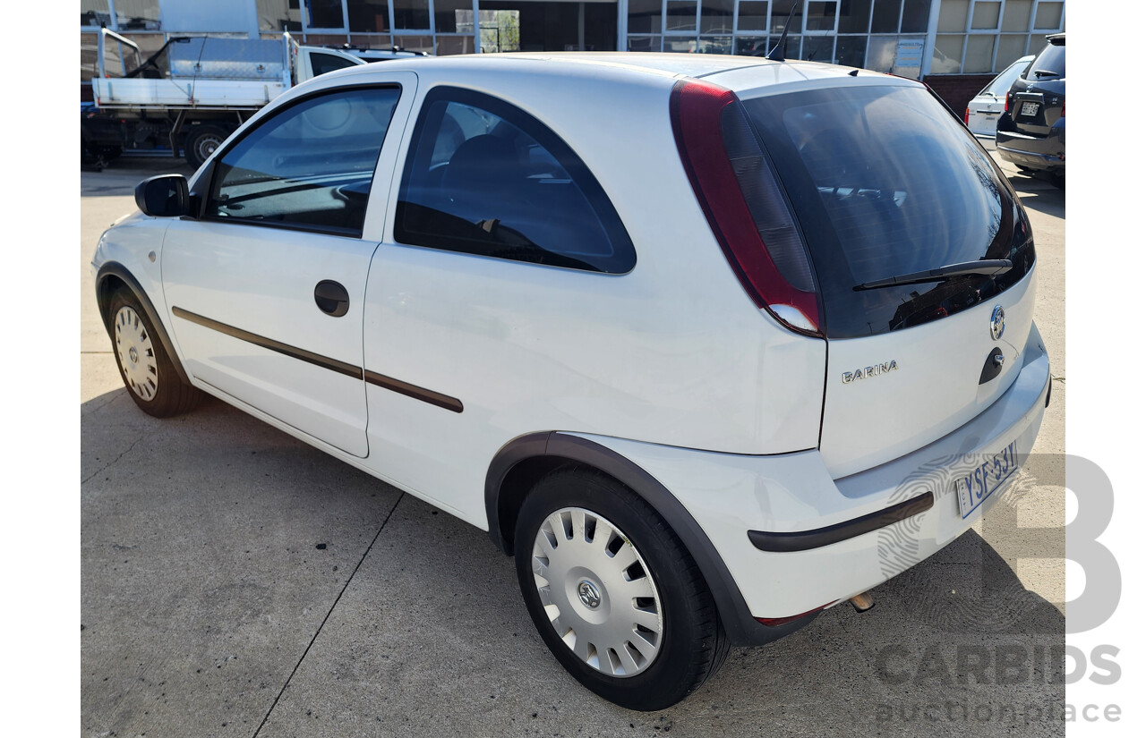 4/2005 Holden Barina  XC (MY04.5) 3d Hatchback White 1.4L