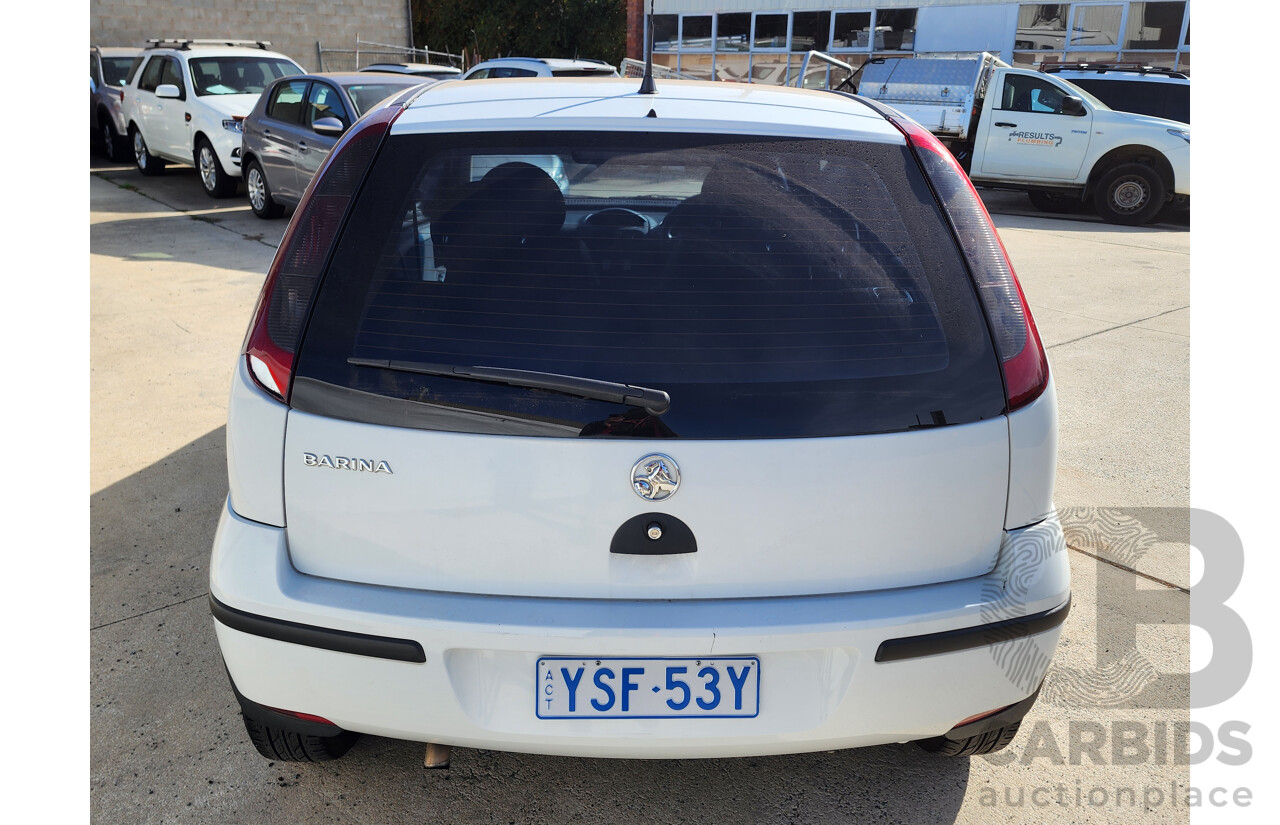 4/2005 Holden Barina  XC (MY04.5) 3d Hatchback White 1.4L