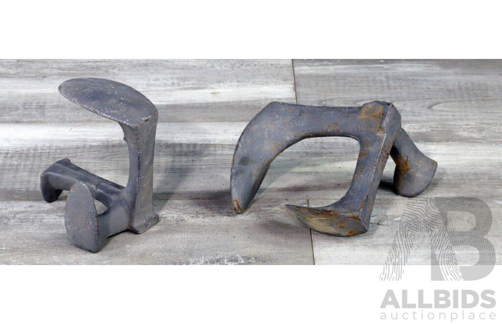 Pair of Cast Iron Shoe Lasts