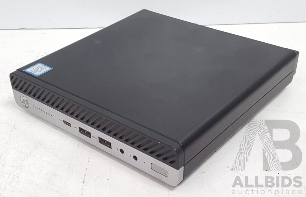 HP EliteDesk 800 G3 DM 35W Intel Core i5 (7500T) 2.70GHz-3.30GHz 4-Core CPU Ultra Small Form Factor Desktop Computer w/ Power Supply
