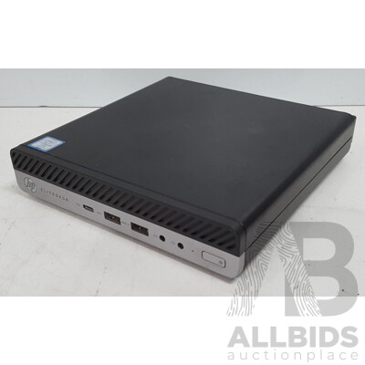 HP EliteDesk 800 G3 DM 35W Intel Core i5 (7500T) 2.70GHz-3.30GHz 4-Core CPU Ultra Small Form Factor Desktop Computer w/ Power Supply