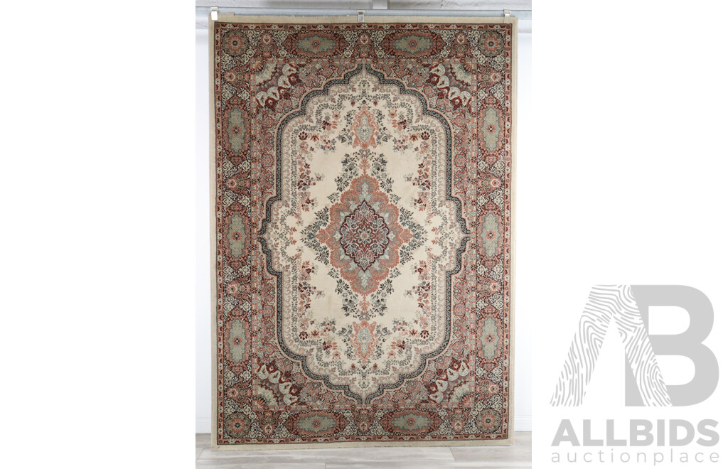 Large Belgium Machine Made Pure NZ Wool Pile Main Carpet with Persian Design by Prado