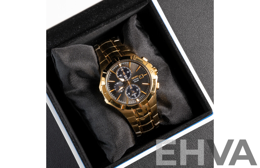 Seiko 42mm Coutura Solar Watch, Model SSC198