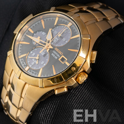 Seiko 42mm Coutura Solar Watch, Model SSC198
