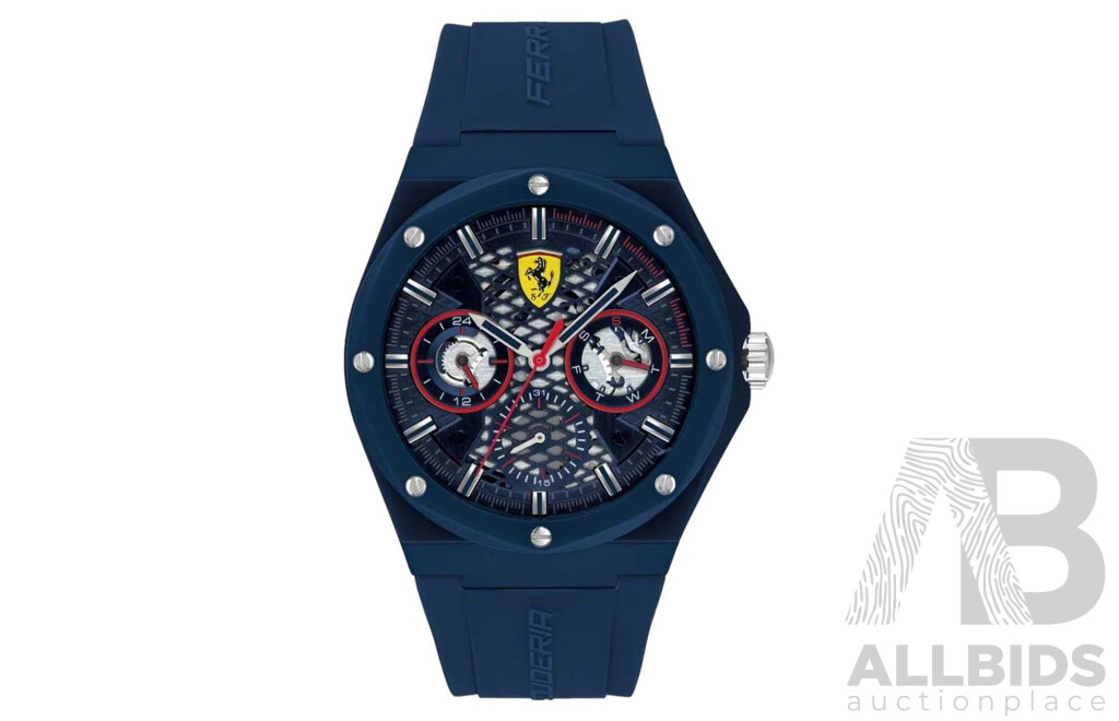 Scuderia Ferrari 44mm Blue Aspire Watch, Model 830788