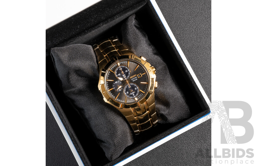 Seiko 42mm Coutura Solar Watch, Model SSC198
